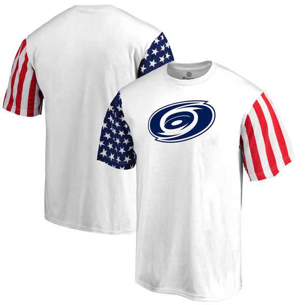 Men's Carolina Hurricanes Fanatics Branded Stars & Stripes T-Shirt White FengYun,We sell and wholesale Men's Carolina Hurricanes Fanatics Branded Stars & Stripes T-Shirt White FengYun on line form chian!